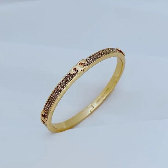 Tory Burch gold bracelet with diamond - Picture 2 of 9